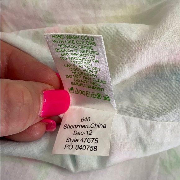 Lilly Pulitzer Serena Dress Spring Fling Floral 4 EASTER 🐣 - Picture 7 of 7